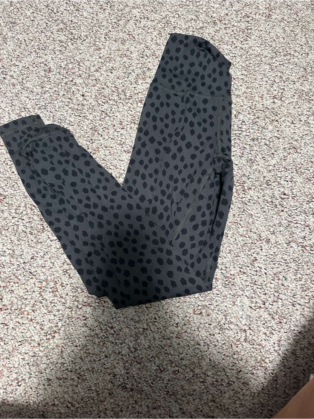 aerie Black Dot-Print Leggings